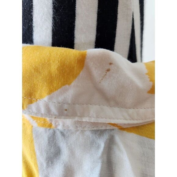 Vintage 80s Esprit Yellow White Shirt Pants Set Size S Oversized - Picture 4 of 15